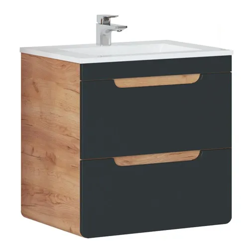 aruba_black_820 Juodas vonios komplektas ARUBA SET 60 cm moderniam interjerui