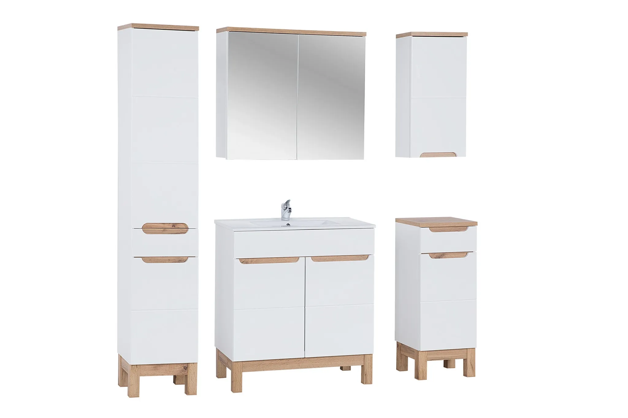 ba-gs136426-2 Balta vonios spintelė BALI WHITE 810 su moderniu dizainu