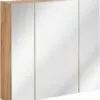 Vonios spintelė su veidrodžiu CAPRI OAK 843A