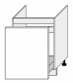 60 cm pastatoma spintelė kriauklei D1ZA 60 GS147551
