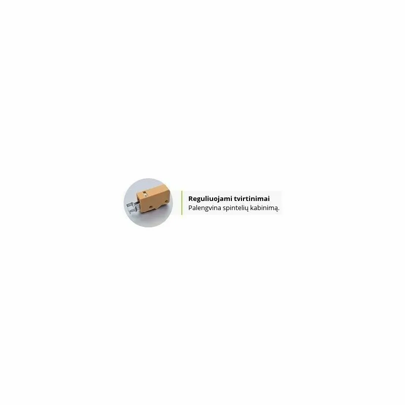 BA-GS2112357-3 90 cm pakabinama spintelė su moderniu baltu fasadu