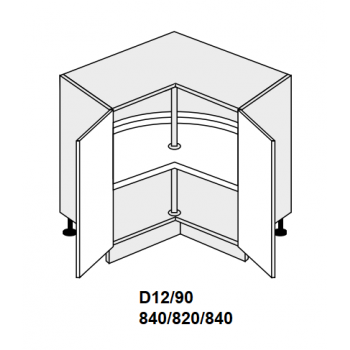 84 cm pastatoma spintelė D12 90 KOSZ GS147511