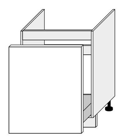 60 cm pastatoma spintelė kriauklei D1ZM 60 GS147550