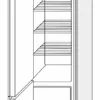 60 cm pastatoma šaldytuvui 207 cm D14DL 60 GS135067