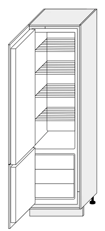 60 cm pastatoma šaldytuvui 207 cm D14DL 60 GS135067