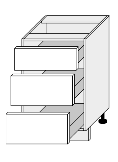 60 cm pastatoma spintelė D3M 60 GS135049