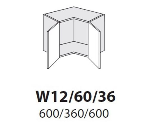 60 cm pakabinama spintelė 72 cm W12 60 36 GS211223