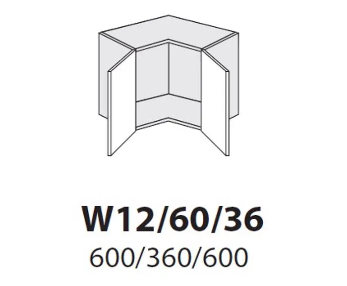 w12-60-36 60 cm pakabinama spintelė 72 cm W12 60 36 GS211223