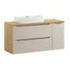 Komplektas 120 cm su stalviršiu ir praustuvas Trust