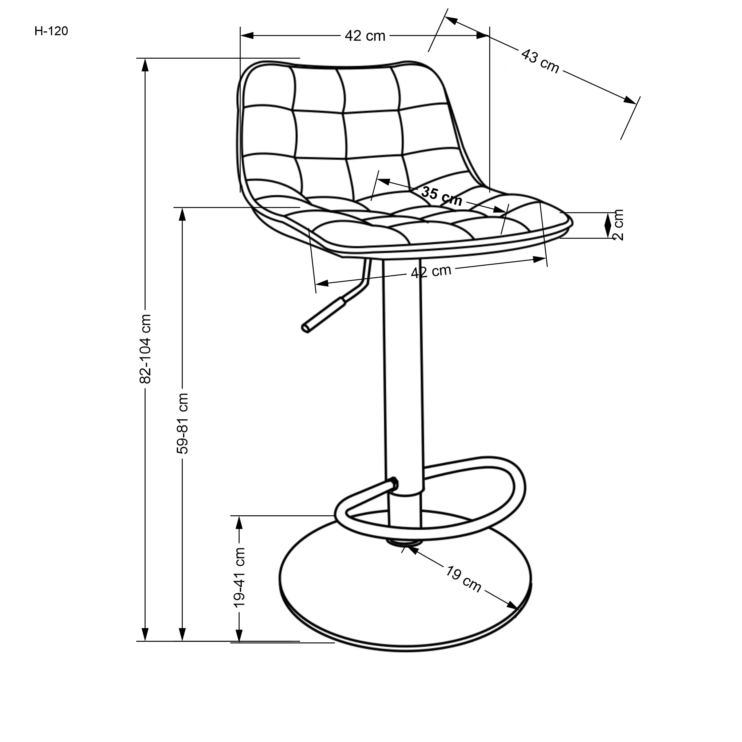 BA-HA105108-4 Moderni baro kėdė HA105108 su metaliniu rėmu