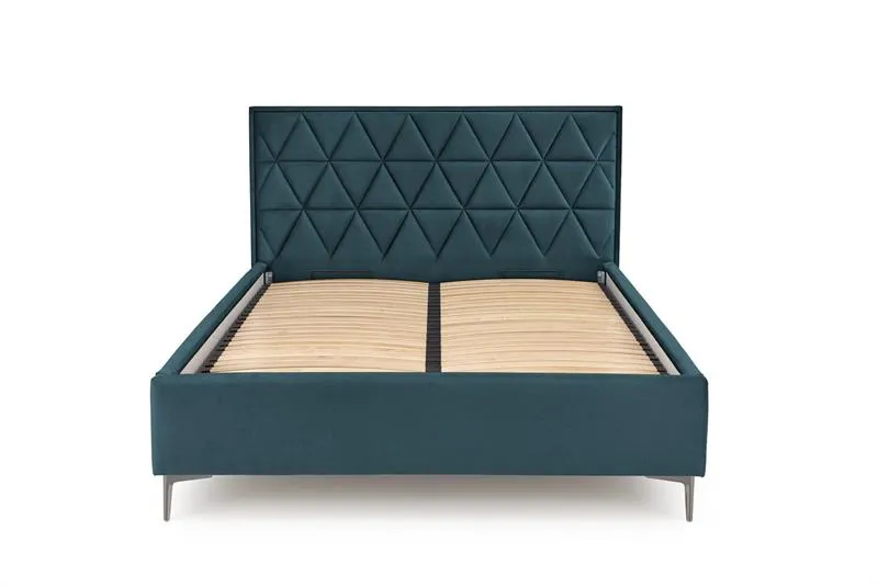 BA-HA105173-8 Modernus lovos galvūgalis su elegantišku pilku audiniu