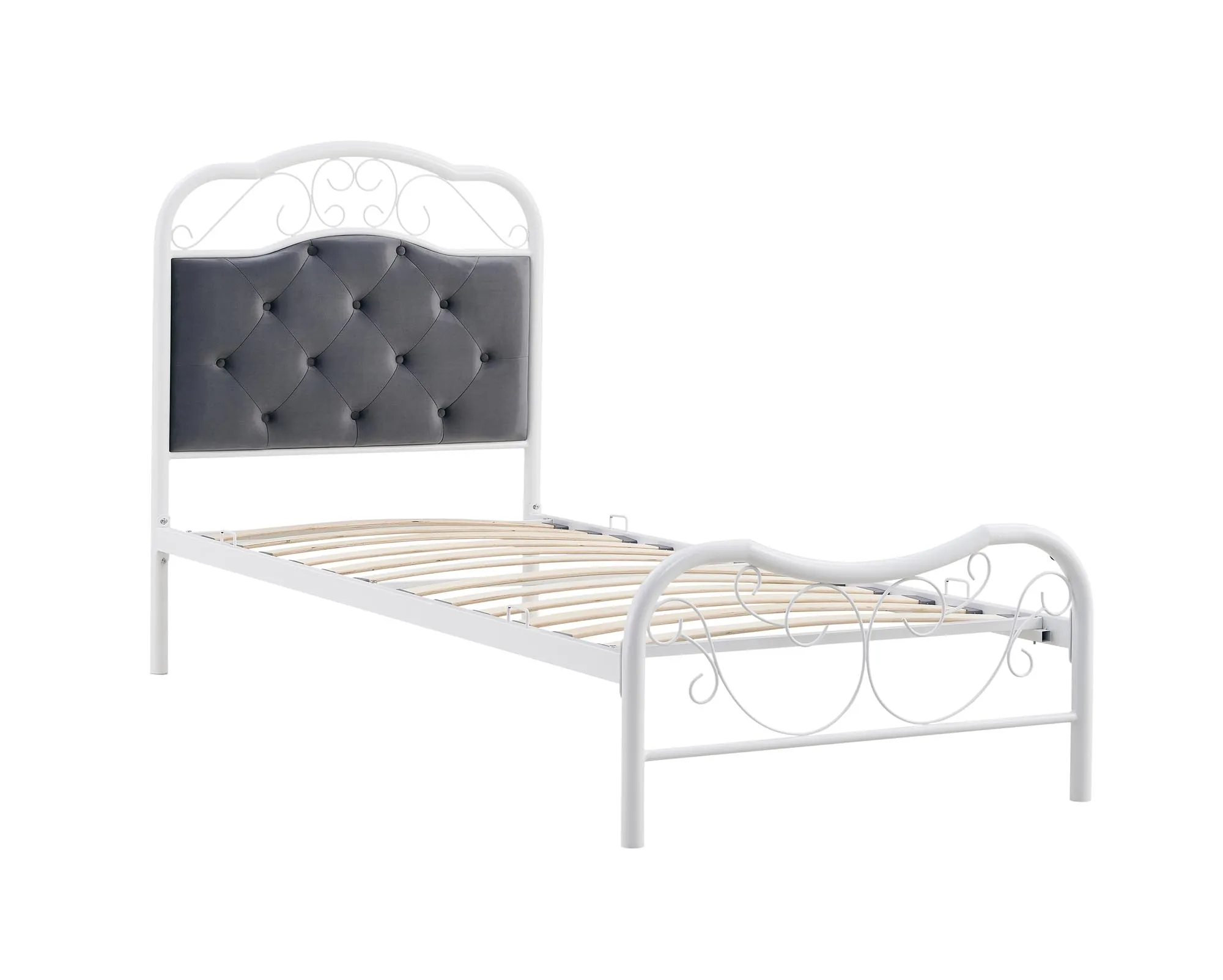 BA-HA105192-4 Moderni 90x200 lova su elegantišku galvūgaliu