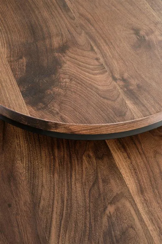 BA-HA105261-15 Modernus kavos staliukas su medžio ir metalo detalėmis