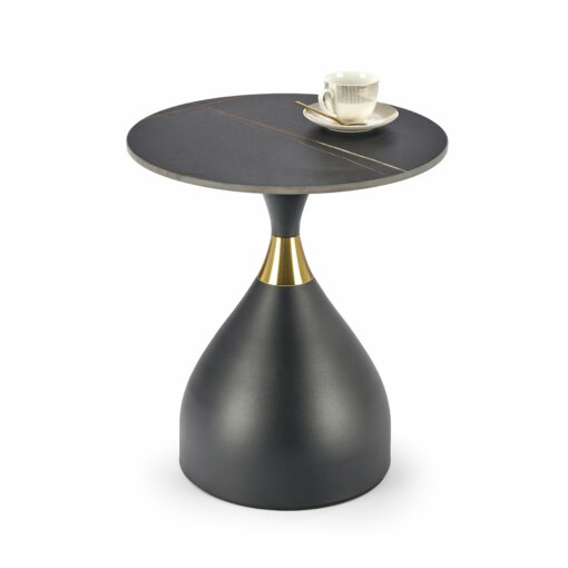 SCALITA kavos staliukas, juoda marble/juoda/aukso