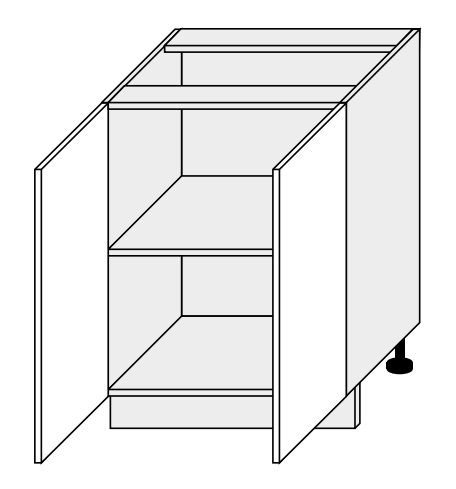 PLATINIUM 80 cm pastatoma spintelė D11 80