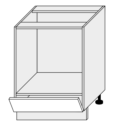 PLATINIUM 60 cm pastatoma spintelė orkaitei D11K 60