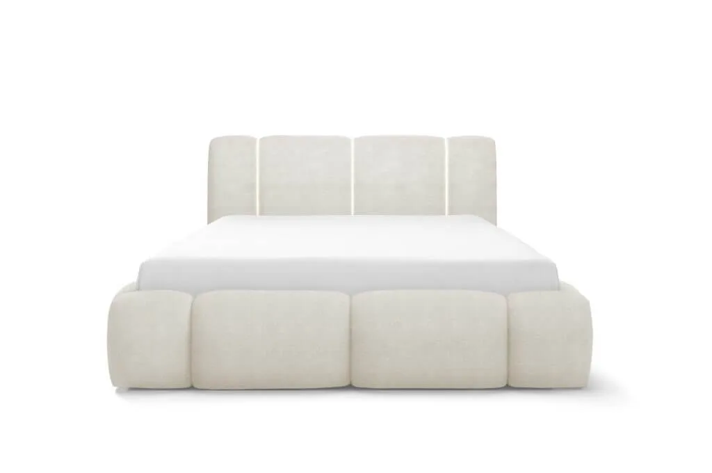 ba-mb000564-4 Moderni lova su minkštu galvūgaliu ir elegantišku dizainu