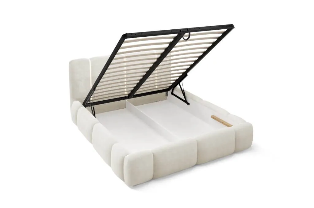 ba-mb000564-5 Moderni lova su minkštu galvūgaliu ir elegantišku dizainu