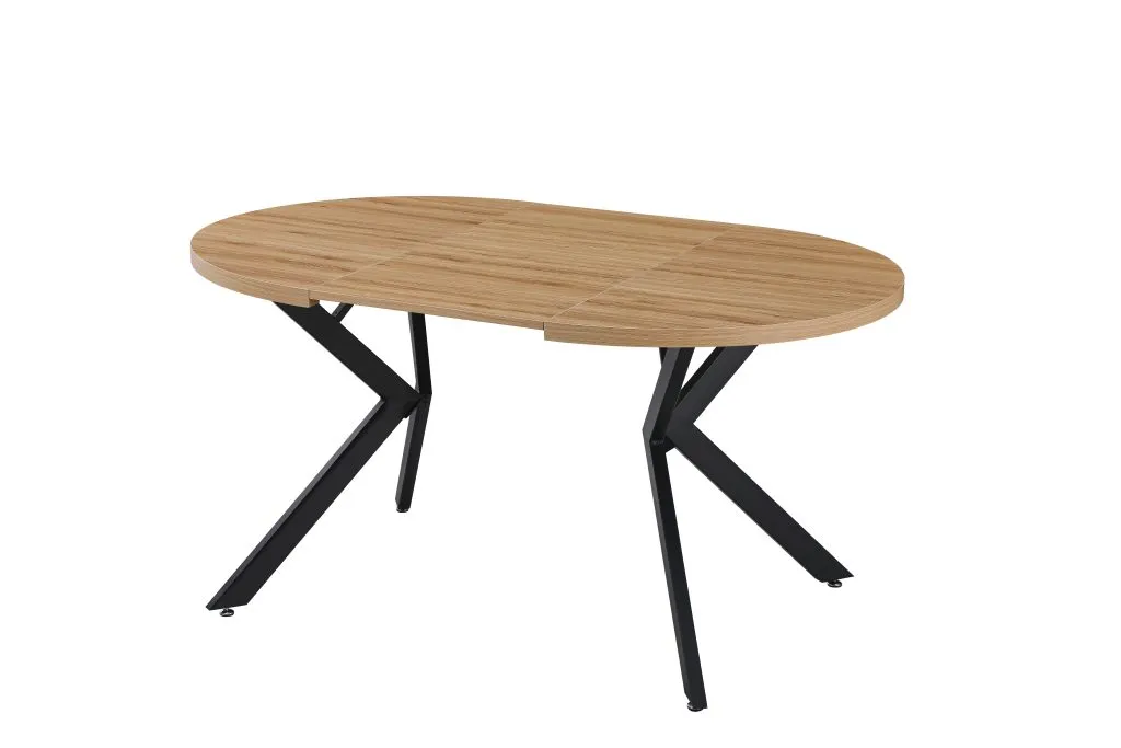 ba-mb000782-7 Išskleidžiamas stalas MB000782 su moderniu mediniu paviršiumi