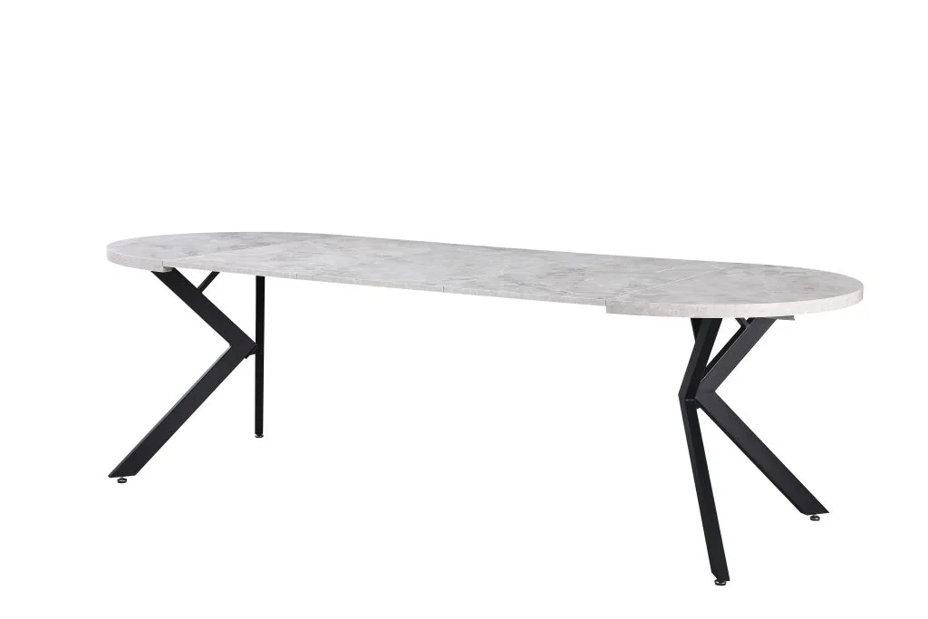 ba-mb000783-7 Išskleidžiamas stalas MB000783 su elegantišku medžio paviršiumi