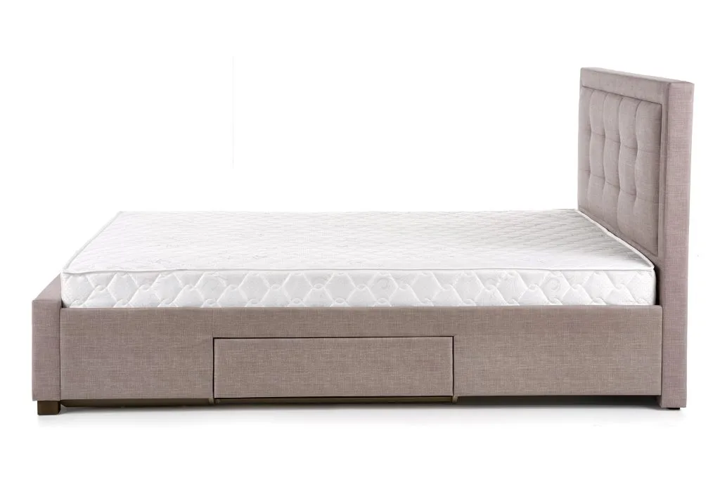ba-mb000825-12 Moderni dvigulė lova su minkštu galvūgaliu ir audiniu