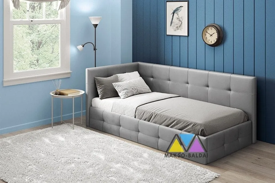 ba-mb000852-9 Stilinga lova MB000852 su elegantišku galvūgaliu miegamajam