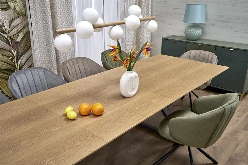 ba-mb000891-5 Išskleidžiamas stalas MB000891 su elegantišku mediniu paviršiumi