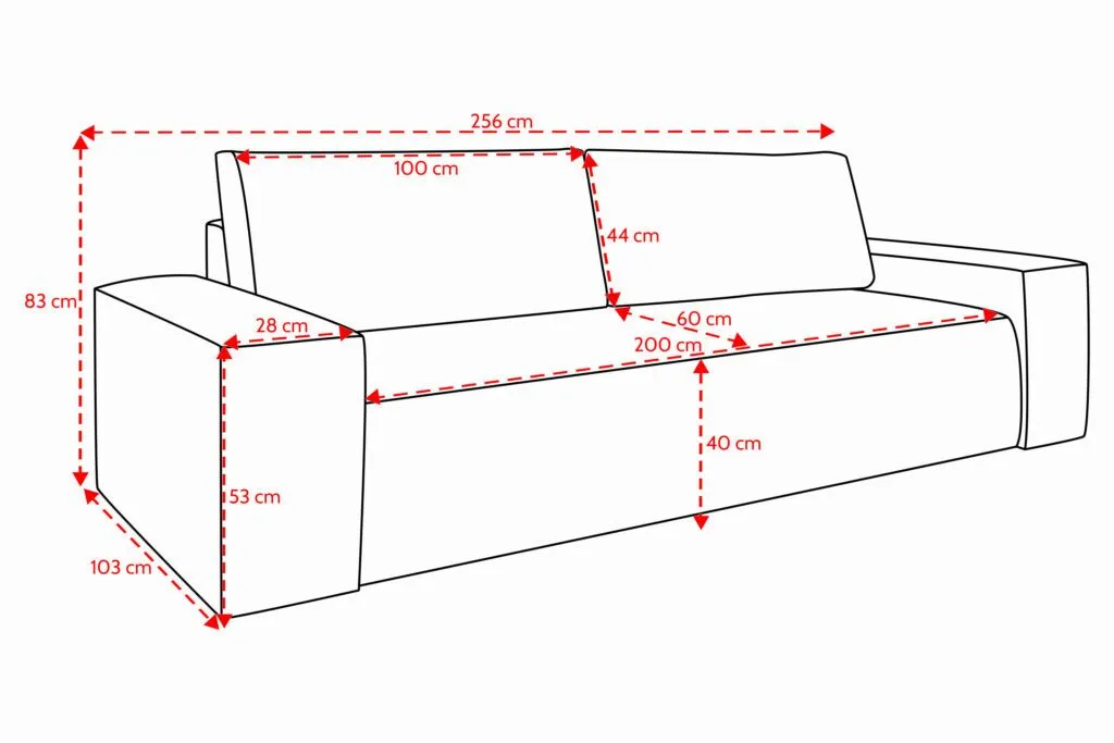 ba-mb001025-7 Moderni sofa su elegantišku dizainu ir minkštu apmušalu