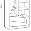 Moderni balta spinta MB001087 su elegantiškomis durimis