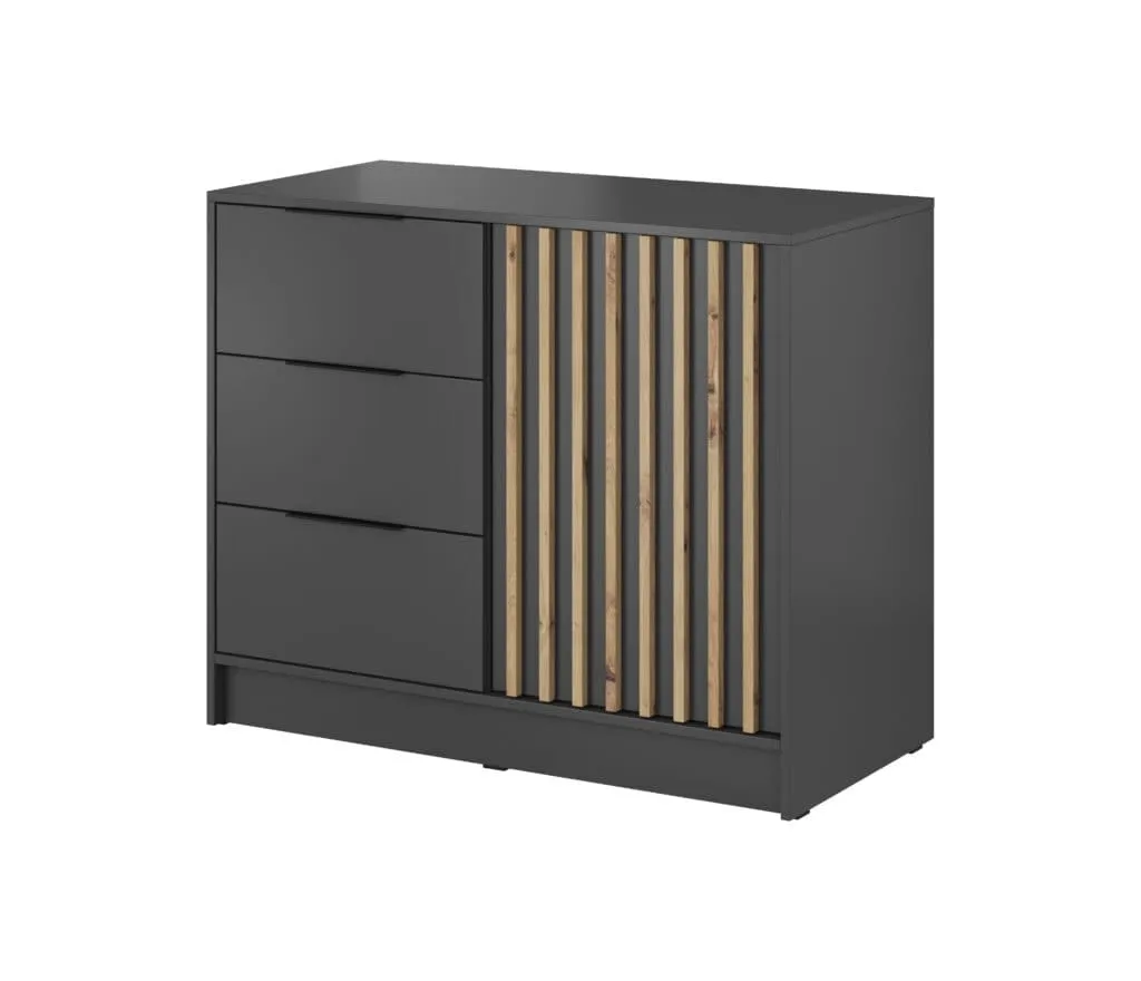 ba-mb001098-3 Šiuolaikiška komoda MB001098 su talpiais stalčiais ir elegantišku dizainu
