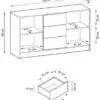Moderni komoda MB001101 su elegantišku medžio dekoru