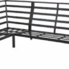 Moderni pilka sofa su elegantiškais metaliniais kojeliais