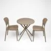 Elegantiška juoda kėdė su moderniu minimalistiniu dizainu