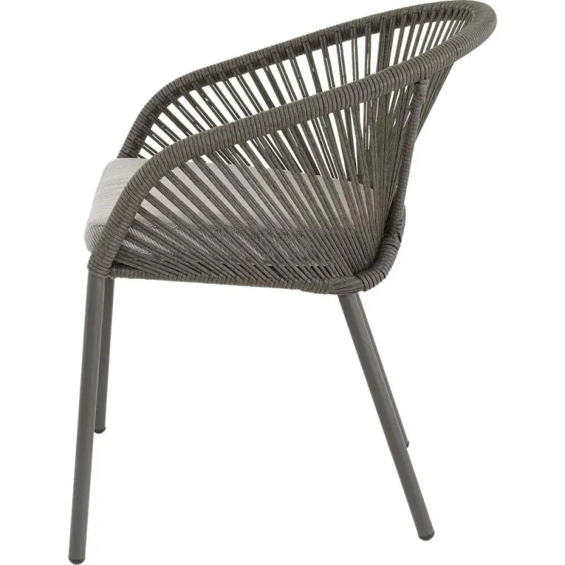 ba-mb001254-4 Moderni ergonomiška kėdė su pilku audiniu ir medinėmis kojomis