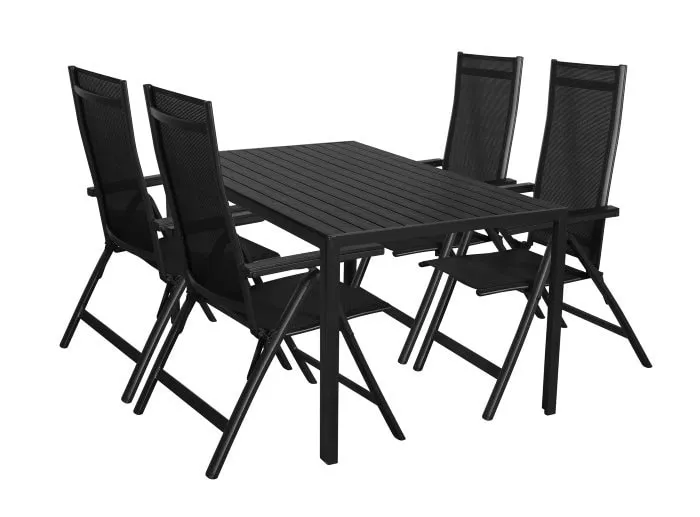 ba-mb001260-6 Moderni juoda kėdė su metalinėmis kojomis ir paminkštinta sėdyne