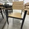 Moderni juoda kėdė MB001270 su elegantišku dizainu