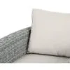 Modernus pilkas fotelis MB001276 su elegantiška apdaila