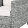 Modernus pilkas fotelis MB001303 su minkštu audiniu