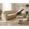 Minkštas kampas MB001322 su elegantišku pilku audiniu
