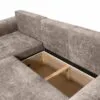 Minkštas kampas MB002493 su moderniu pilku audiniu