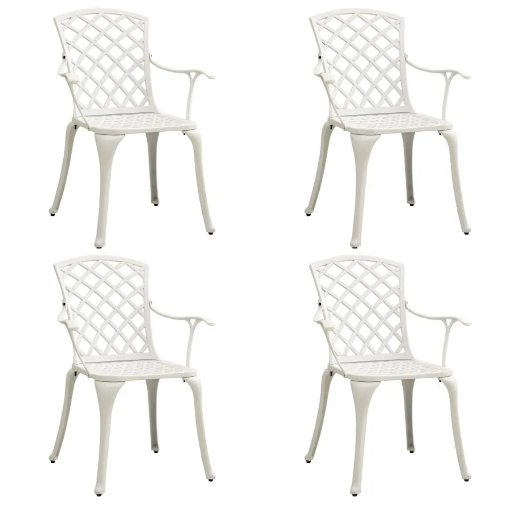 ba-vd101540-2 Baltas lieto aliuminio bistro baldų komplektas lauko terasai