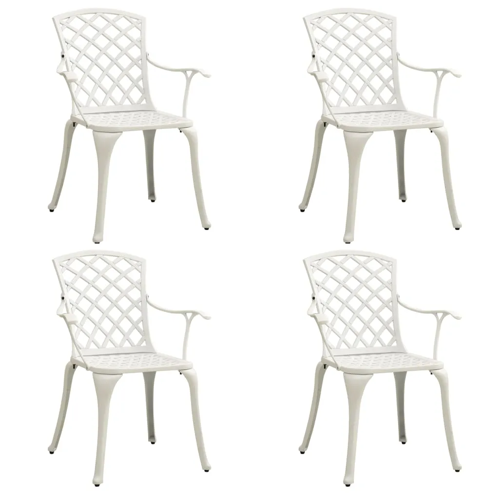 ba-vd101543-2 Baltas lieto aliuminio bistro baldų komplektas lauko terasai