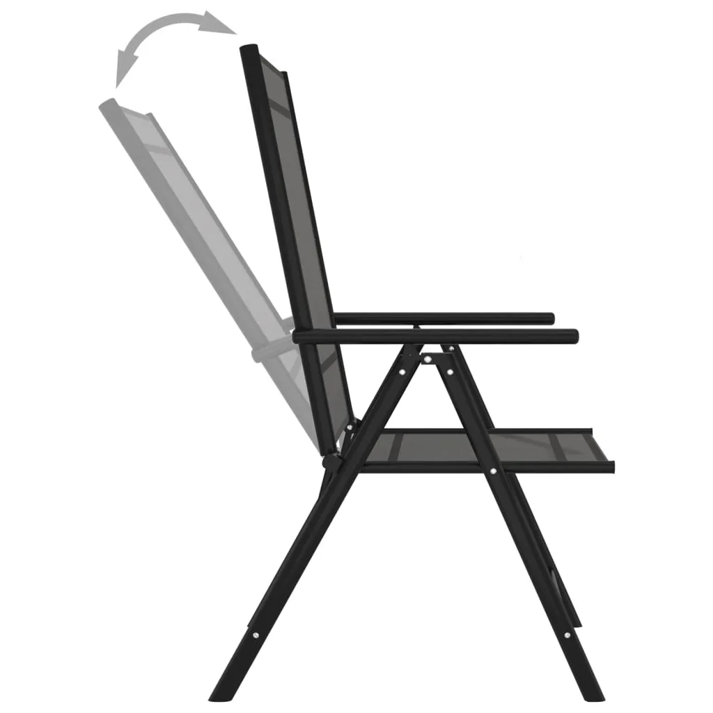 ba-vd101561-2 Juodos ir antracito spalvos sodo poilsio komplektas terasoje