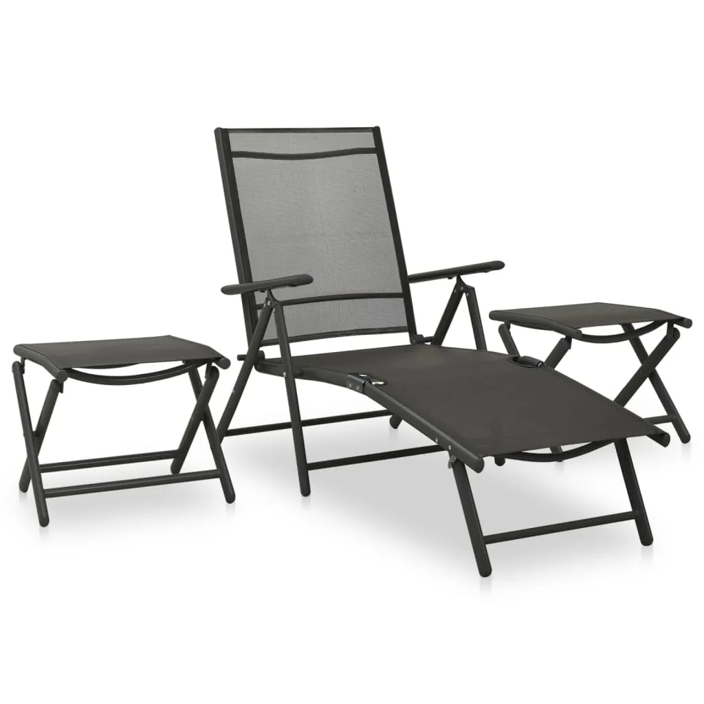 ba-vd101561-3 Juodos ir antracito spalvos sodo poilsio komplektas terasoje