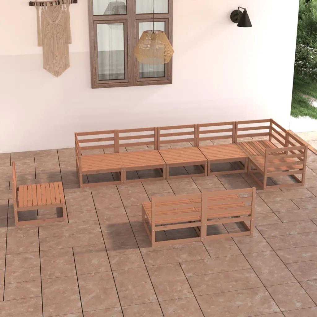 ba-vd101651-1 Sodo poilsio komplektas, 9 dalių, medaus rudas, pušies masyvas