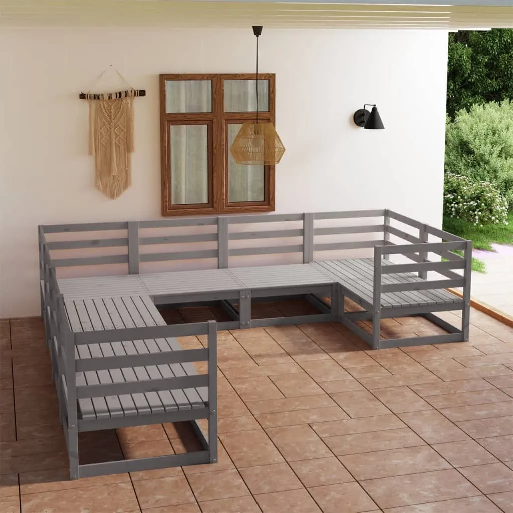 ba-vd101678-1 Sodo poilsio baldų komplektas, 8 dalių, pušies masyvas