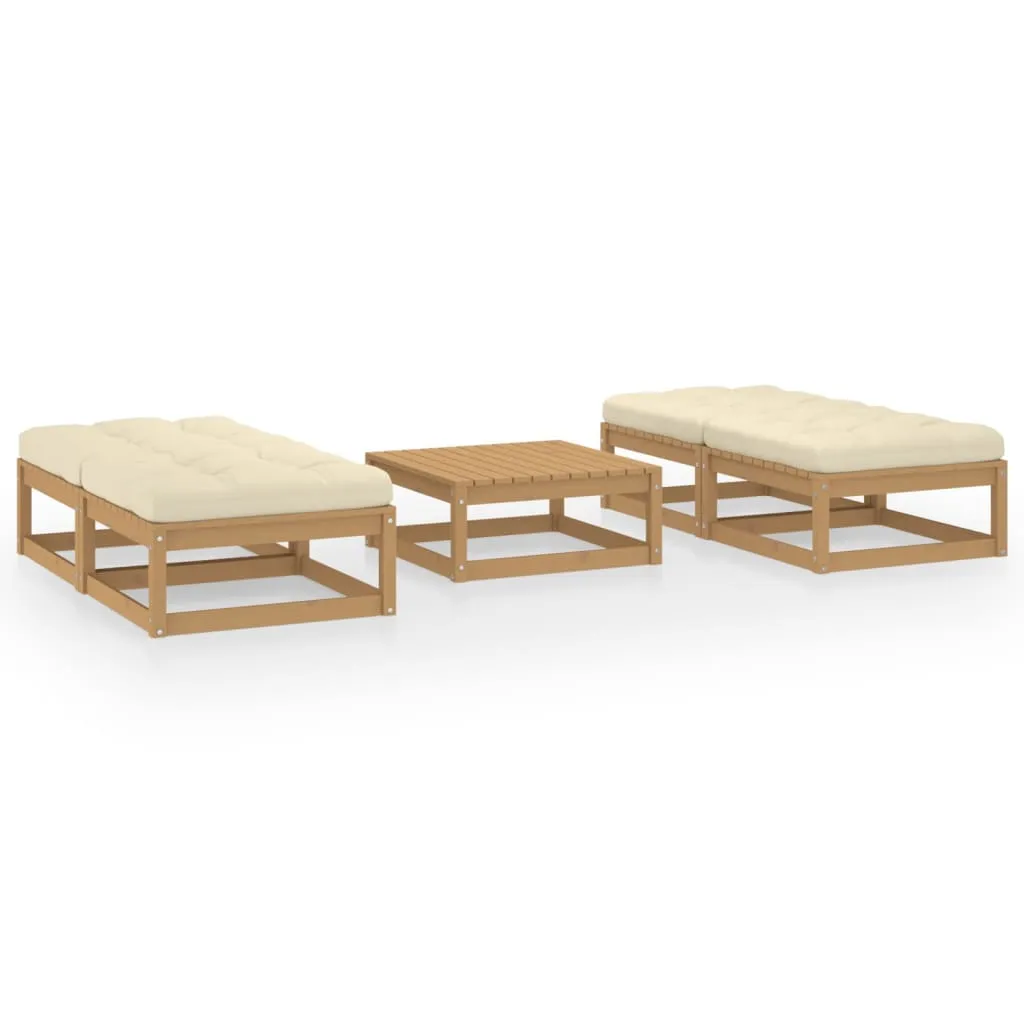 ba-vd101697-1 Sodo komplektas su pagalvėlėmis, 5 dalių, pušies masyvas