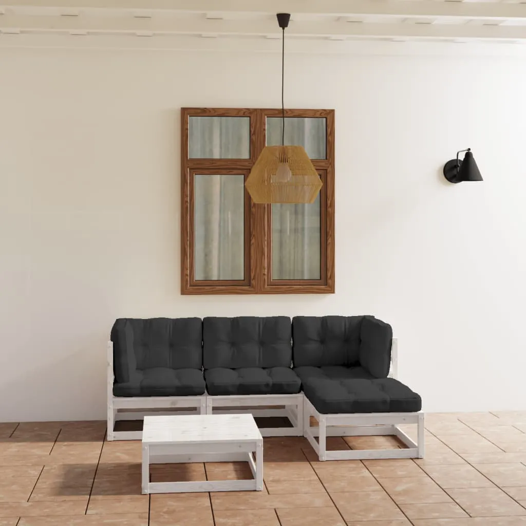 ba-vd101720-1 Sodo komplektas su pagalvėlėmis, 5 dalių, pušies masyvas