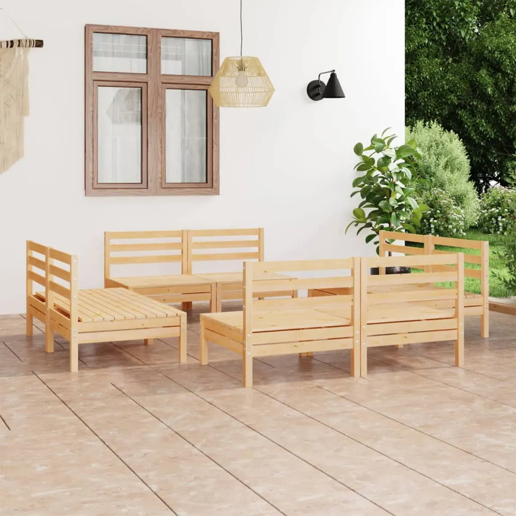 ba-vd101771-1 Sodo poilsio komplektas, 8 dalių, pušies medienos masyvas