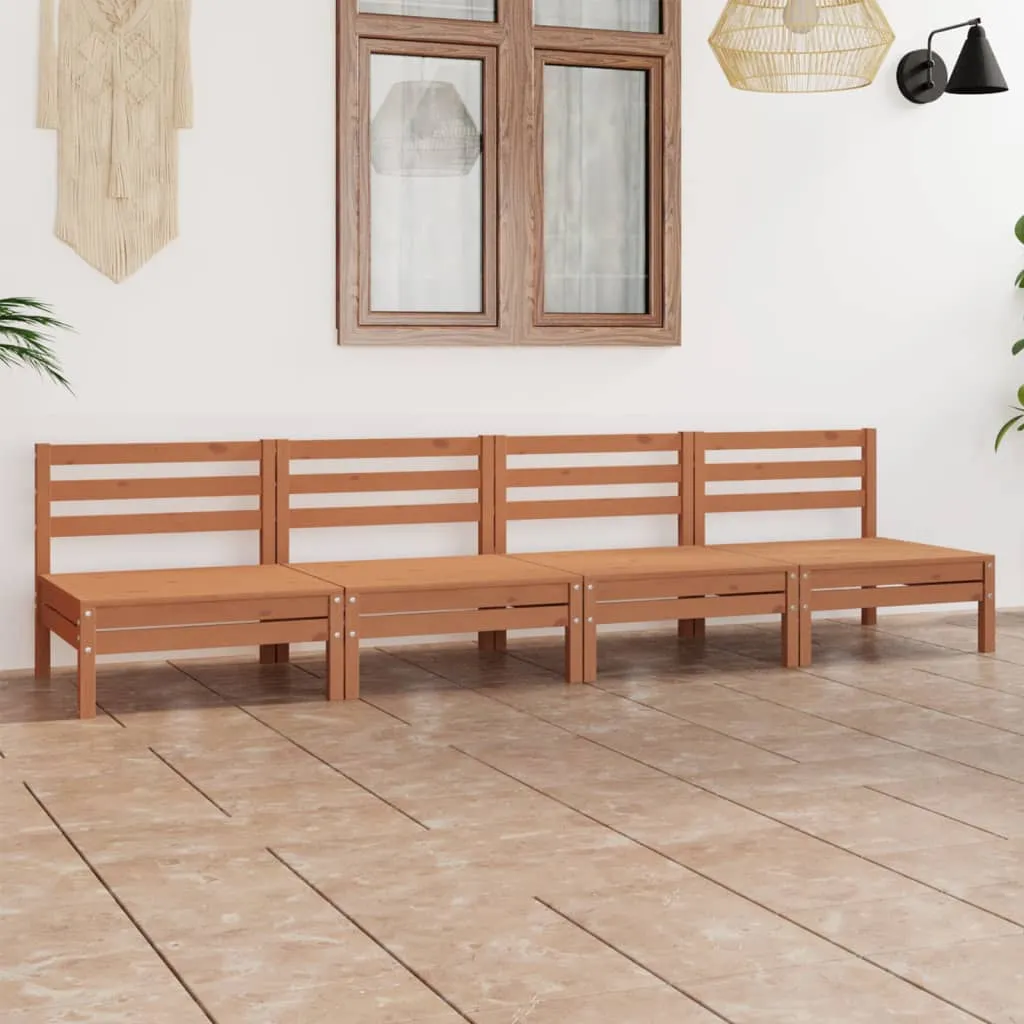 ba-vd101786-1 Sodo poilsio baldų komplektas, 4 dalių, medaus rudas, pušis